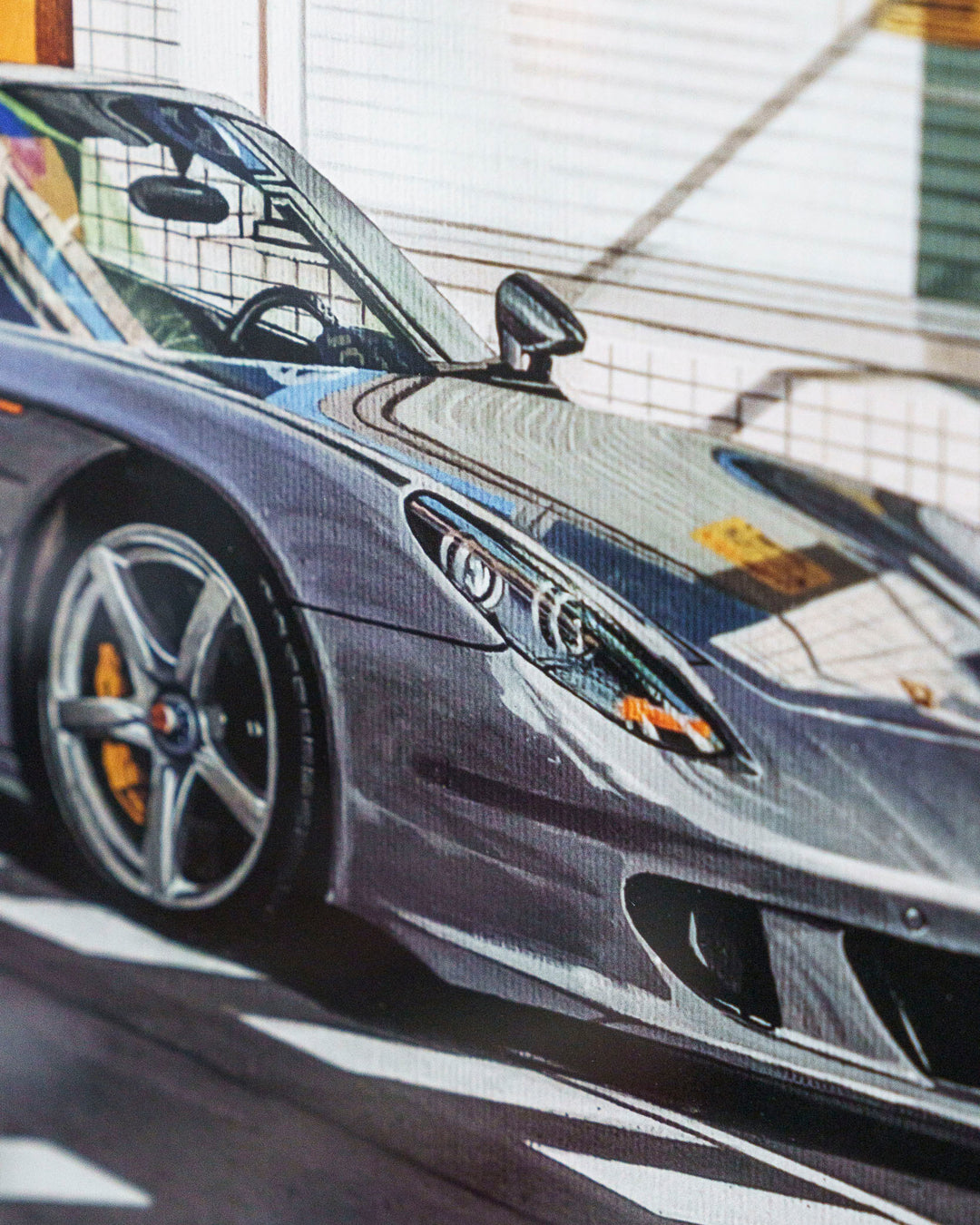 ‘Otoky N8’ Porsche Carrera GT Art Print