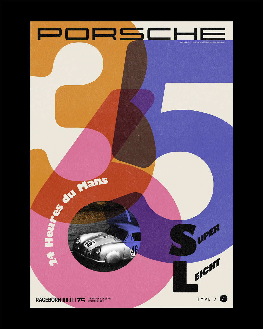 75 Years of Porsche Motorsport Poster - Full Collection