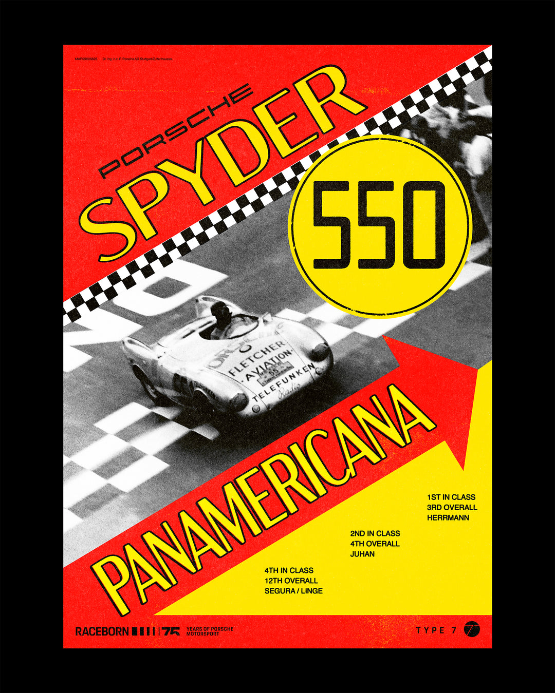 75 Years of Porsche Motorsport Poster - Full Collection