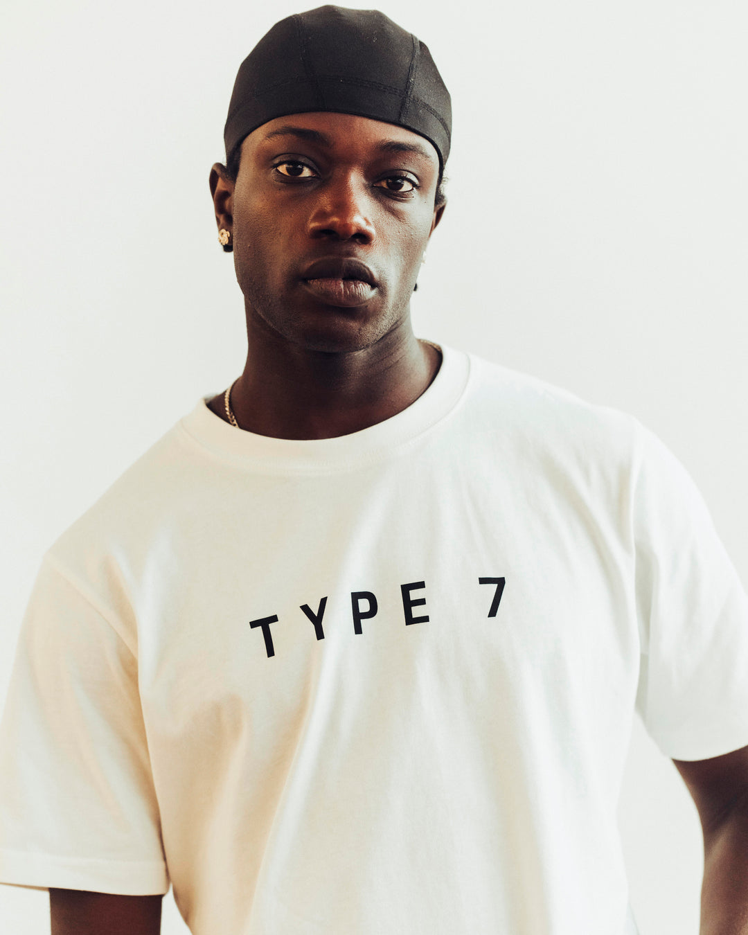Text Logo Tee in White