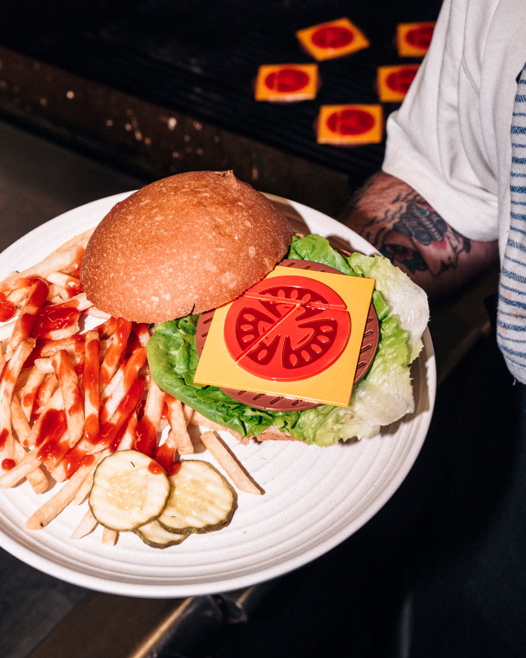 Type 7 Burger Grill Badge