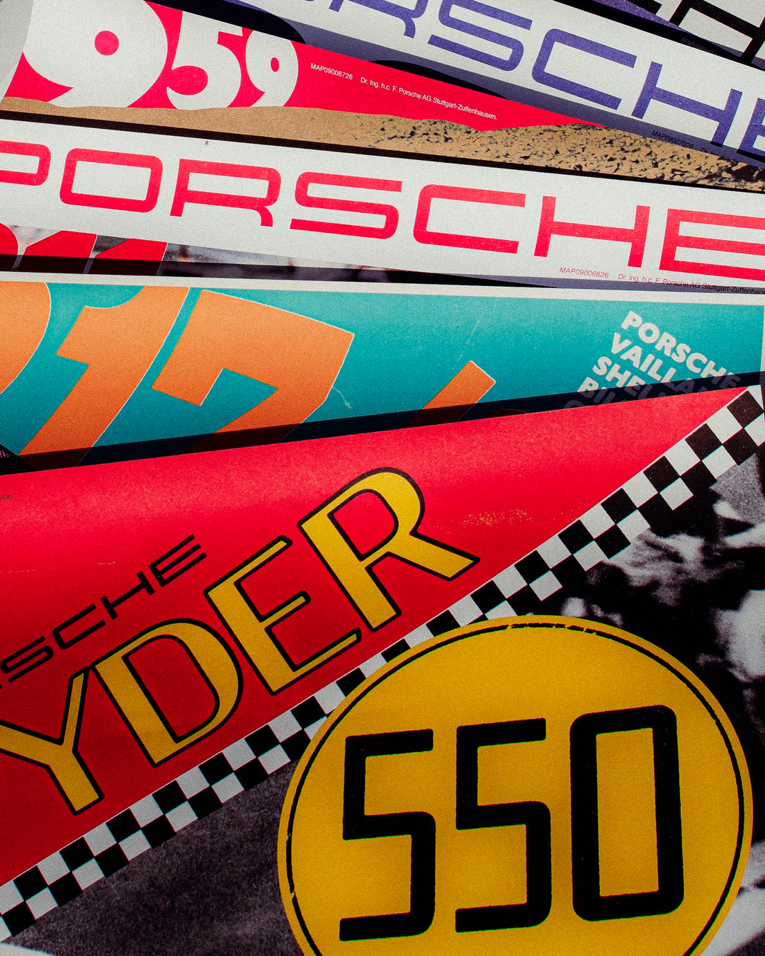 75 Years of Porsche Motorsport Poster - Full Collection