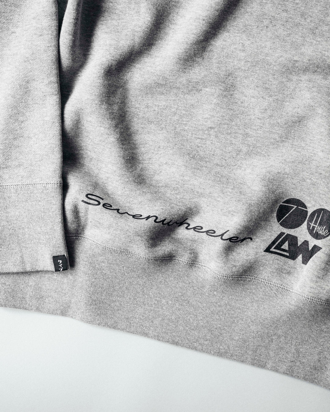 Sevenwheeler Badge Crest Sweatshirt Grey