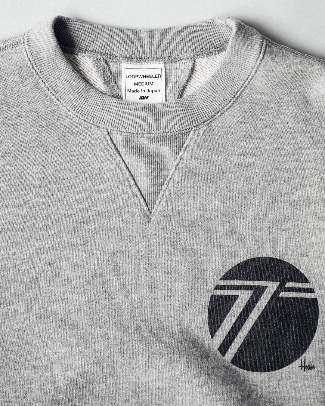Sevenwheeler Badge Crest Sweatshirt Grey